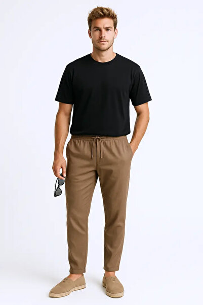 MD1974 Drawstring Linen Trousers
