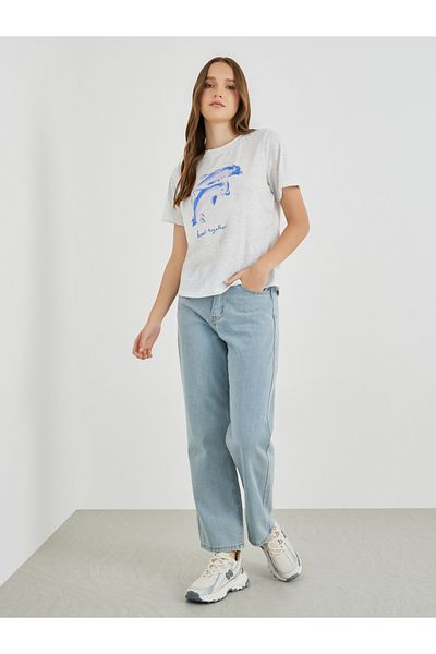 Styli Slogan Print Regular Fit T-Shirt