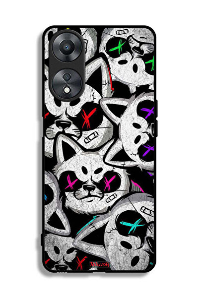 Tolwak غطاء حماية لهاتف Oppo A58 5G بنقشة قطط مارشميلو