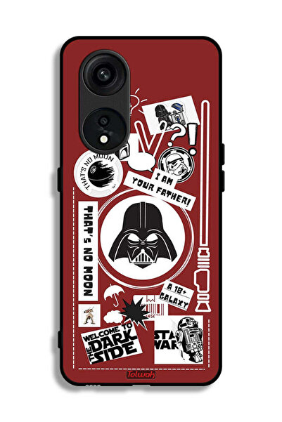 Tolwak غطاء حماية لهاتف Oppo Reno 8T 5G ملصق "مرحبًا بكم في الجانب المظلم"