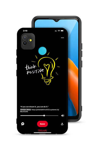 Tolwak غطاء حماية لهاتف تكنو بوب 5 - فكر بإيجابية