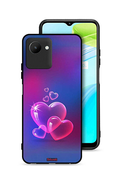 Tolwak غطاء حماية لهاتف Realme C30s بنقشة قلوب مائية