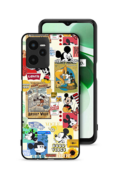 Tolwak Realme C35 Protective Case Cover Chose Happy And Stickers