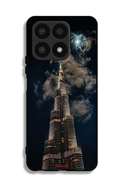 Tolwak Honor X8a Protective Case Cover Burj Khalifa In Night