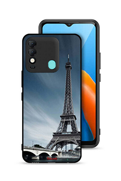 Tolwak غطاء حماية لهاتف تكنو سبارك 8 بتصميم برج إيفل