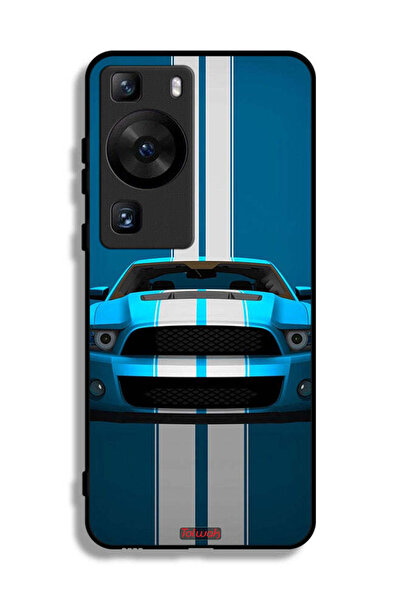 Tolwak Huawei P60 Pro Protective Case Cover Car Abstract Art