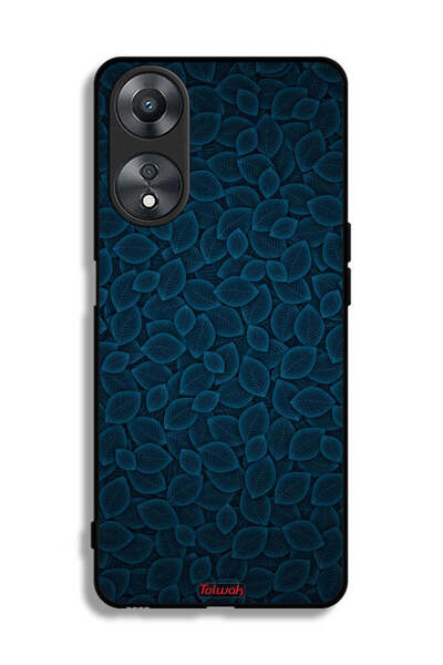 Tolwak غطاء حماية لهاتف Oppo A58 5G بنقشة أوراق فنية رقمية