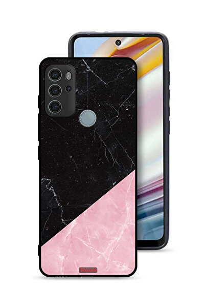 Tolwak غطاء حماية لهاتف موتورولا موتو جي 60 إس بنمط رخامي