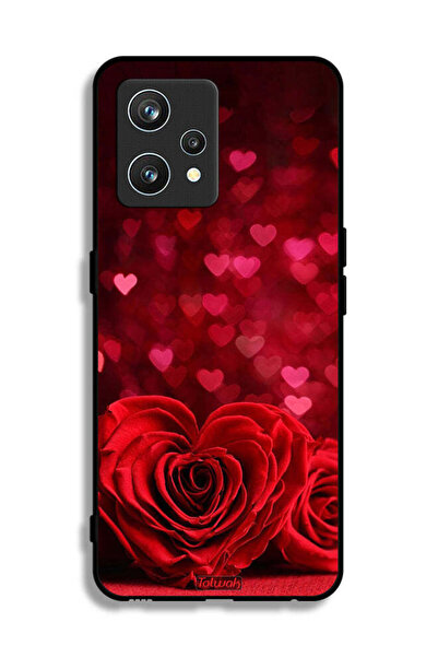 Tolwak غطاء حماية لهاتف Realme 9 Pro Plus بتصميم زهور على شكل قلب وفن تجريدي