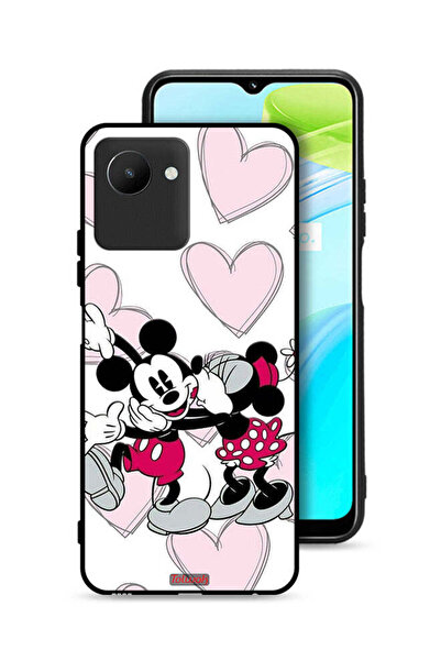 Tolwak غطاء حماية لهاتف Realme C30s بتصميم عناق ميكي ماوس