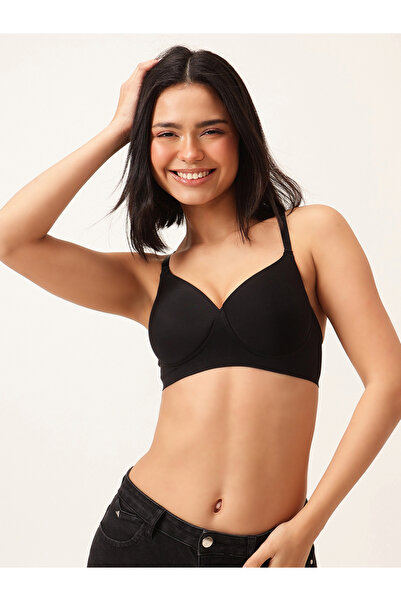 Clovia By Styli Pack of 2 - Solid Padded Non-Wired Full Coverage Seamless Bra