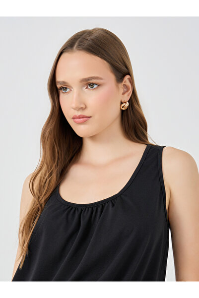 Take Two By Styli Solid Ruched Detail Tank Top