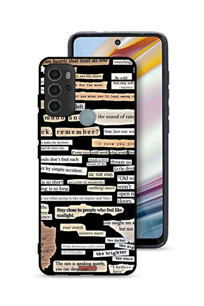 Tolwak غطاء حماية لهاتف موتورولا موتو جي 60 إس بملصقات اقتباسات