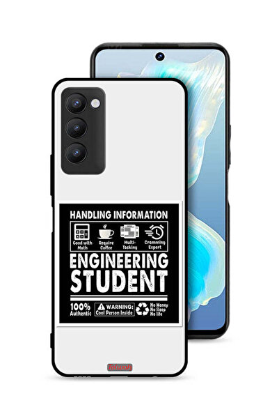 Tolwak غطاء حماية لهاتف تكنو كامون 18 - ملصق طالب هندسة