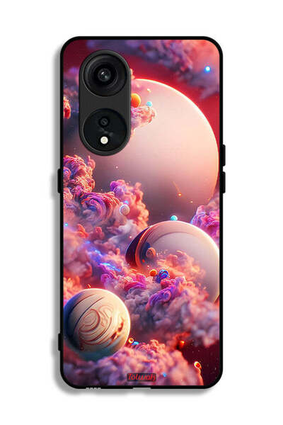 Tolwak غطاء حماية لهاتف Oppo Reno 8T 5G بطبعة غيوم وفن تجريدي