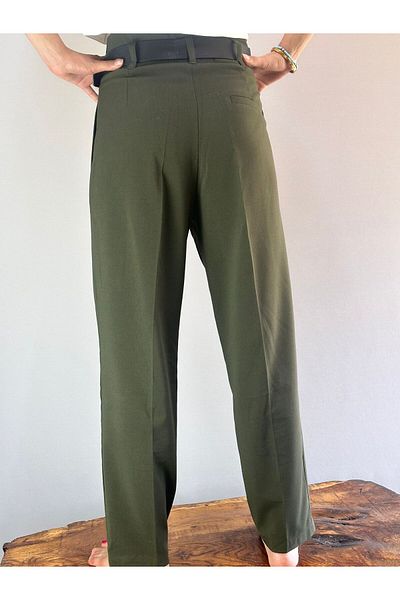 Gönülden Tasarım Green Plazzo Women's Pants Size m