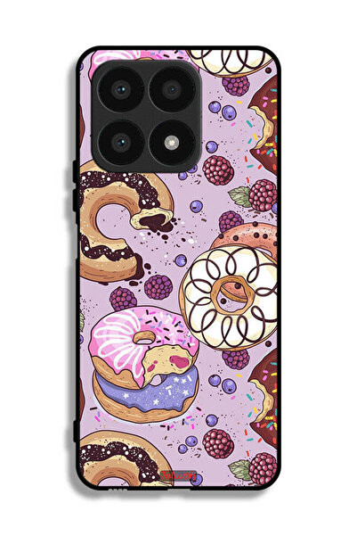 Tolwak غطاء حماية لهاتف Honor X8a برسومات دونات فنية