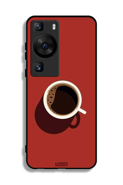 Tolwak غطاء حماية لهاتف Huawei P60 Pro بتصميم فنجان قهوة