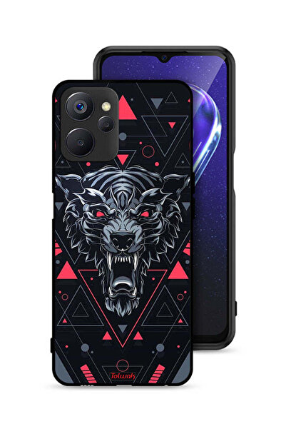 Tolwak غطاء حماية لهاتف Realme 9i 5G بتصميم الذئب المتمرّد