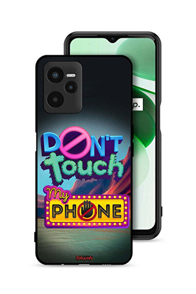 Tolwak Realme C35 Protective Case Cover Do Not Touch My Phone