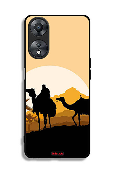 Tolwak غطاء حماية Oppo A58 5G برسومات جمال في الصحراء