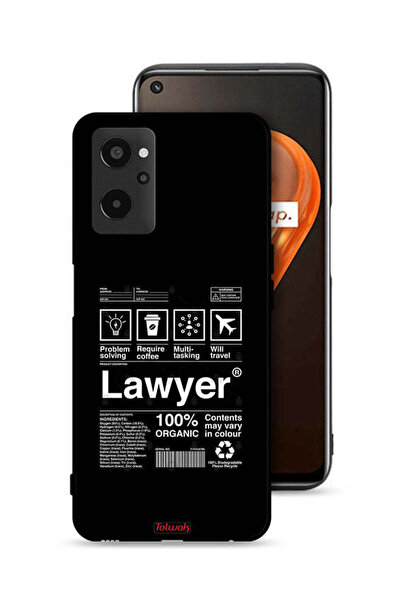 Tolwak Realme 9i 4G Protective Case Cover Lawyer Sticker