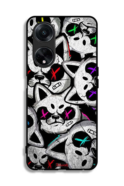 Tolwak غطاء حماية لهاتف Oppo A1 5G بنقشة قطط مارشميلو