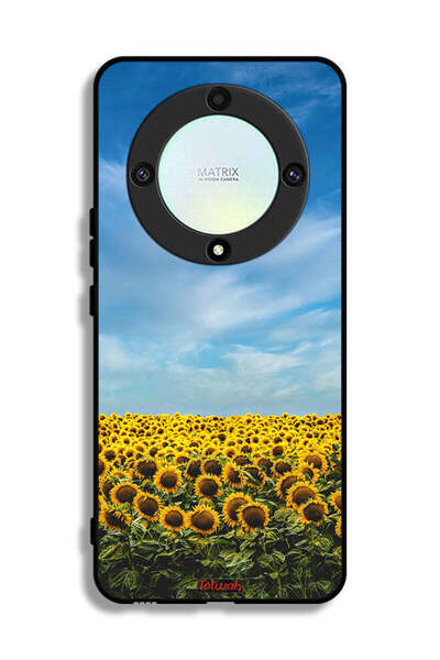 Tolwak غطاء حماية لهاتف Honor X9a بتصميم عباد الشمس تحت السماء