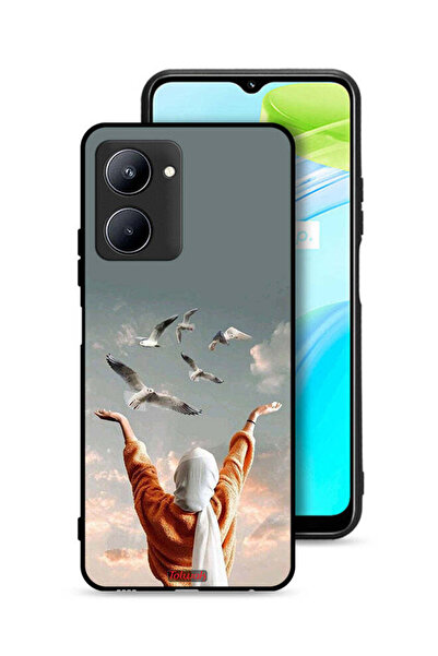 Tolwak غطاء حماية لهاتف Realme C33 بتصميم طيور تحلق