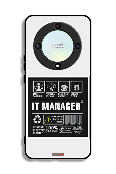 Tolwak غطاء حماية لهاتف Honor X9a - ملصق مدير تكنولوجيا المعلومات