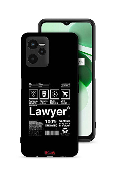Tolwak Realme C35 Protective Case Cover Lawyer Sticker