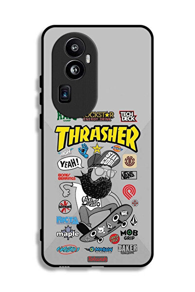 Tolwak غطاء حماية لهاتف Oppo Reno10 Pro Plus - ملصق Thrasher