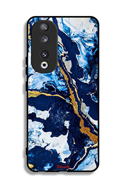Tolwak غطاء حماية لهاتف Honor 90 بنمط فني مزخرف