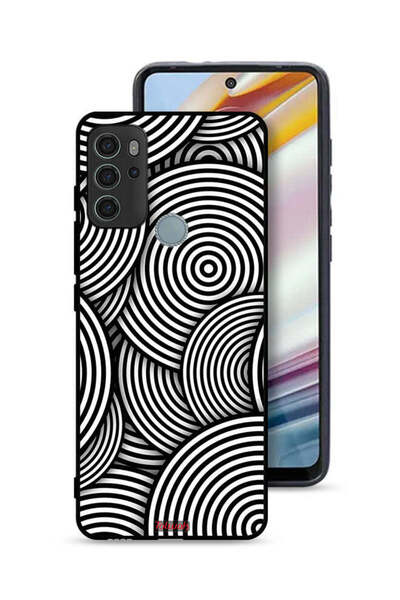 Tolwak غطاء حماية لهاتف موتورولا موتو جي 60 إس بنمط دوائر وهمية