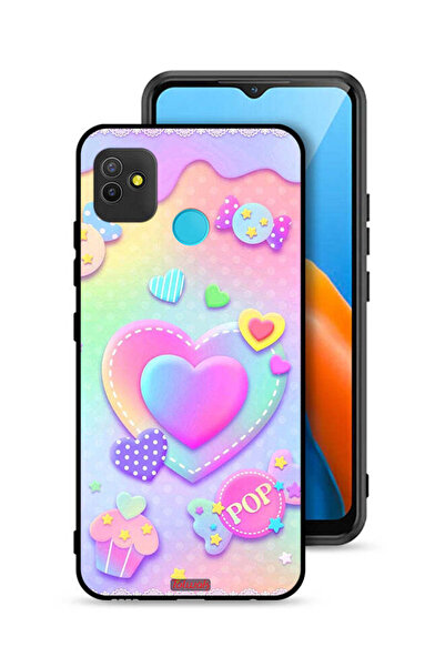Tolwak Tecno Pop 5 Protective Case Cover Pop Hearts Art