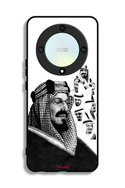 Tolwak غطاء حماية لهاتف Honor X9a - ملصق ملوك المملكة العربية السعودية باللون...