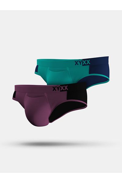 XYXX By Styli Pack of 2 - Colorblock Modal Briefs