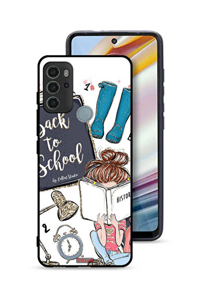 Tolwak غطاء حماية موتورولا موتو جي 60 إس - فتاة في المدرسة تقرأ التاريخ