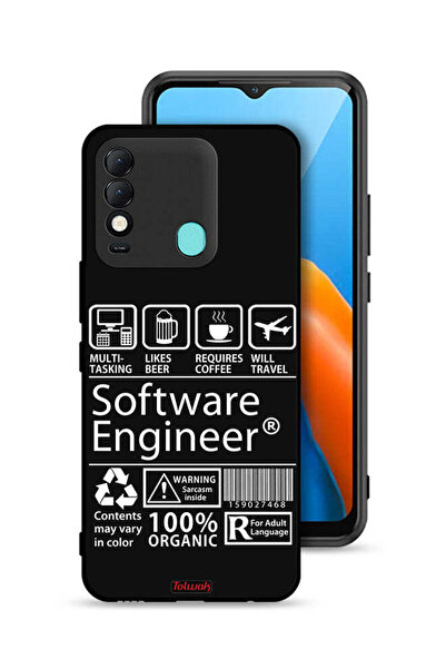 Tolwak غطاء حماية لهاتف Tecno Spark 8، ملصق مهندس برمجيات