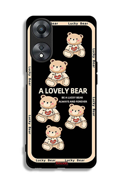 Tolwak غطاء حماية لهاتف Oppo A58 5G - دب جميل