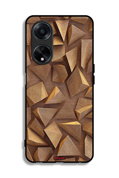 Tolwak غطاء حماية لهاتف Oppo A1 5G بقطع خشبية فنية