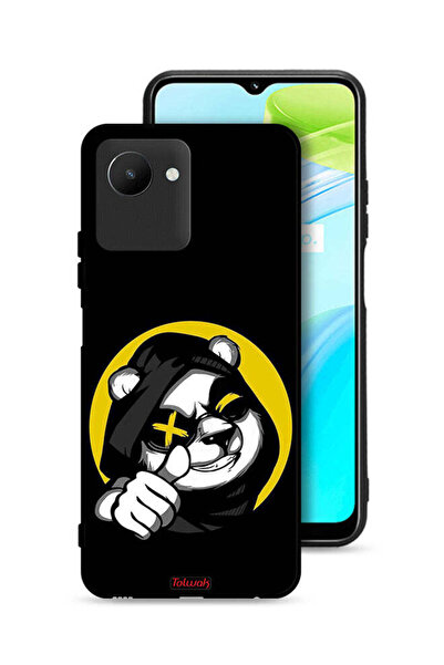 Tolwak غطاء حماية Realme C30s بتصميم قطة مارشميلو لطيفة