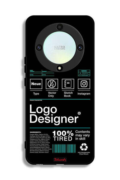Tolwak Honor X9a Protective Case Cover Logo Designer Sticker