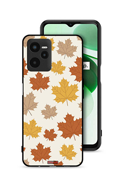 Tolwak غطاء حماية Realme C35 بنقشة أوراق الخريف