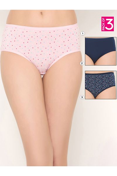 Clovia By Styli Pack of 3 - Mid Rise Hipster Briefs