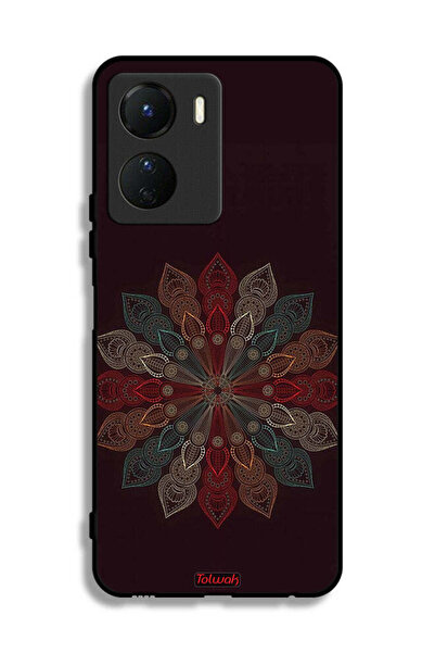 Tolwak غطاء حماية لهاتف Vivo Y16 بتصميم زهرة ماندالا