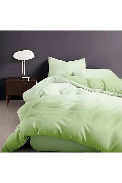 Pucioasa Finet bed linen 4 pieces light pastel green