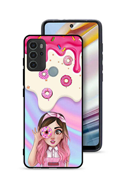 Tolwak غطاء حماية موتورولا موتو جي 60 إس يحمل صورة دونات