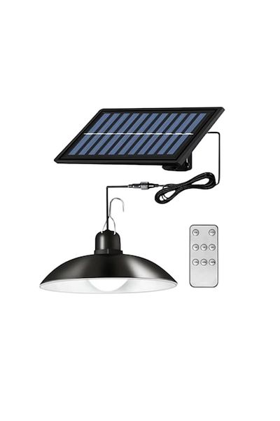 stuffix Suspended Solar Lamp, 400 lm, 2.5m cable, remote included, black