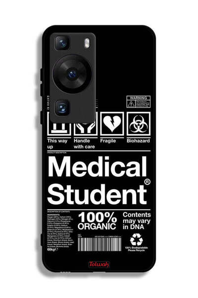Tolwak غطاء حماية لهاتف هواوي P60 Pro، ملصق طالب الطب